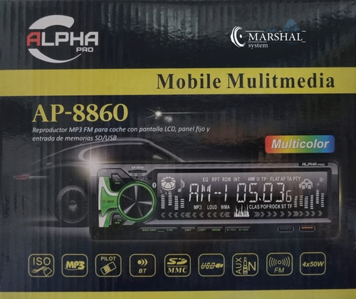 خرید رادیو پخش خودرو آلفا مدل AP-8860 خرید ارزان ارسال سریع